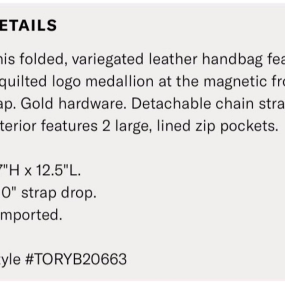 Tory Burch Reva Bombe’ Clutch/ Shoulder Bag - Picture 7 of 9